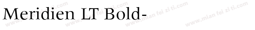 Meridien LT Bold字体转换